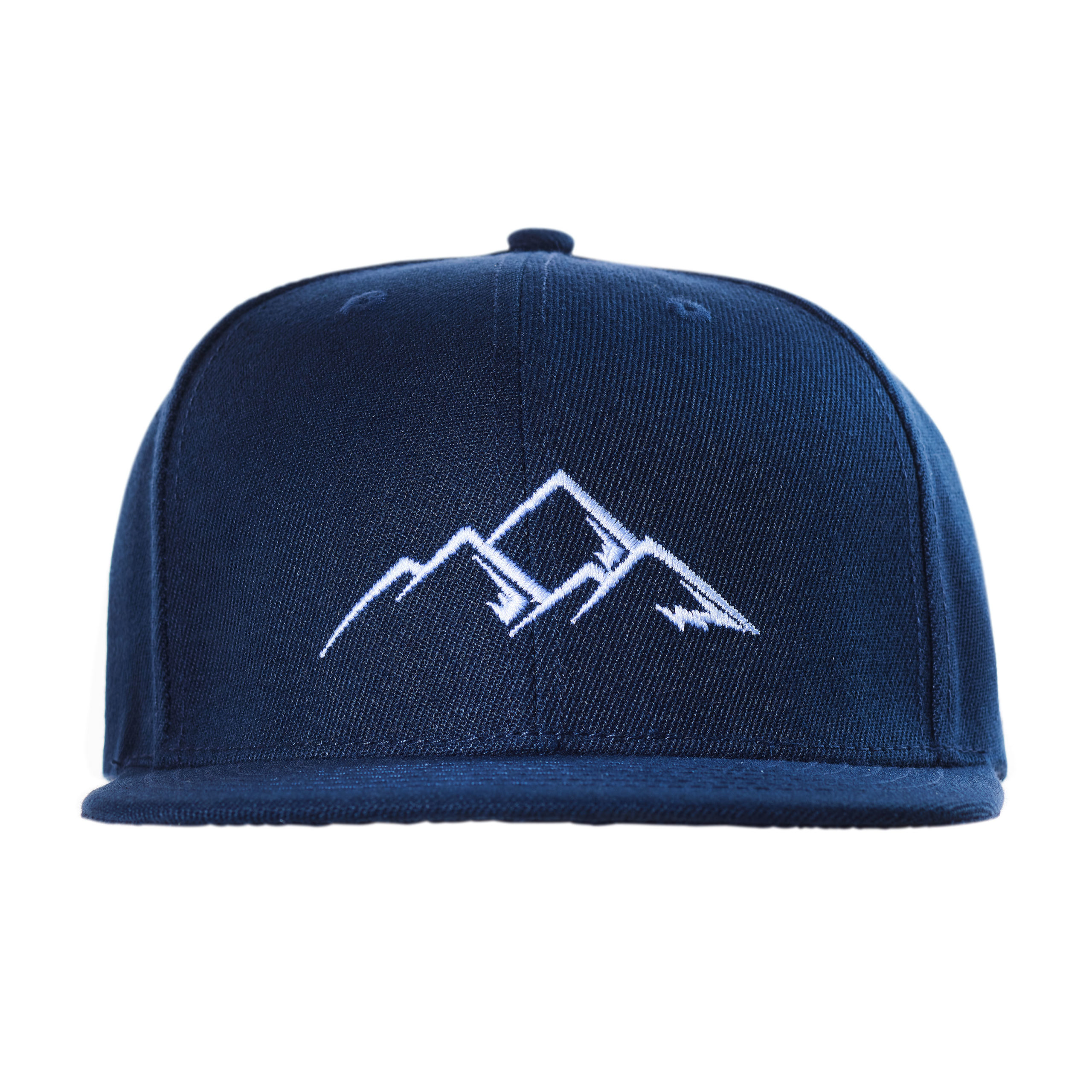 Snapback-Cap-Blau-Berge-Schnee-front Snapback-Cap-Blau-Berge-Schnee-front